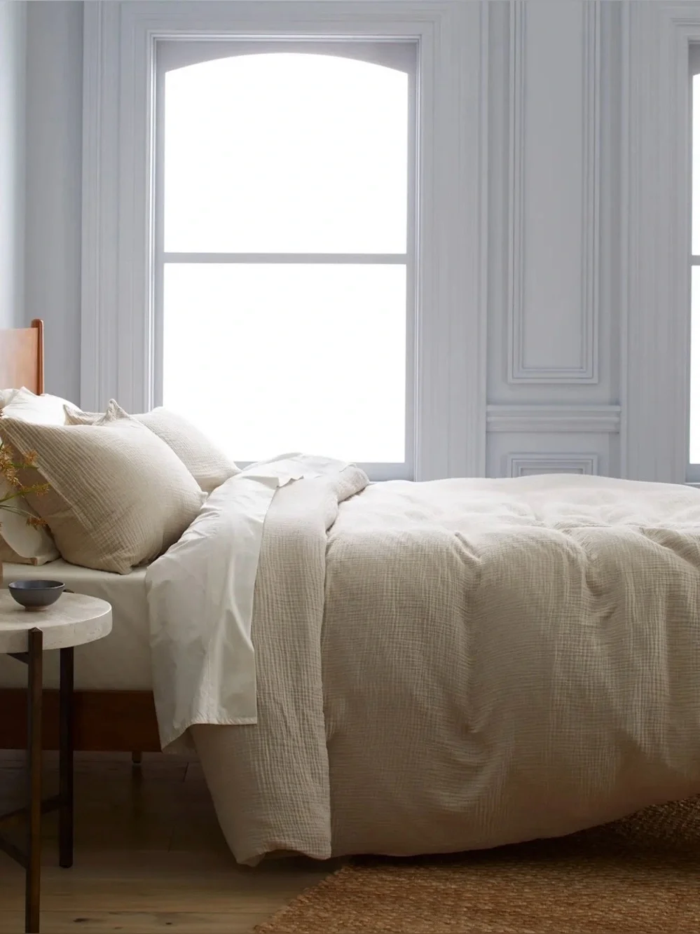 NWOT Quince Organic Cotton Gauze 1 Pc Duvet Cover, King/Cal King (Dune)